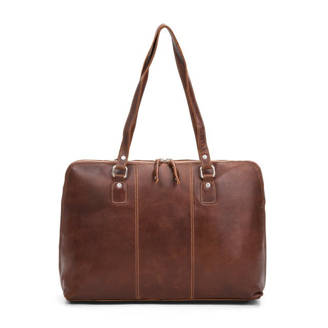 Florence skulderveske i skinn 15,6"